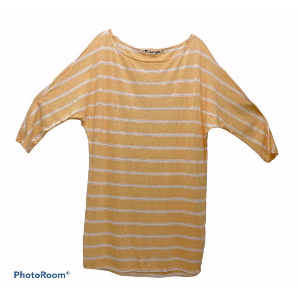 Michael Stars OS Dolman Sleeve Stripe Tunic Top Blouse One Size Fits Most Size 4